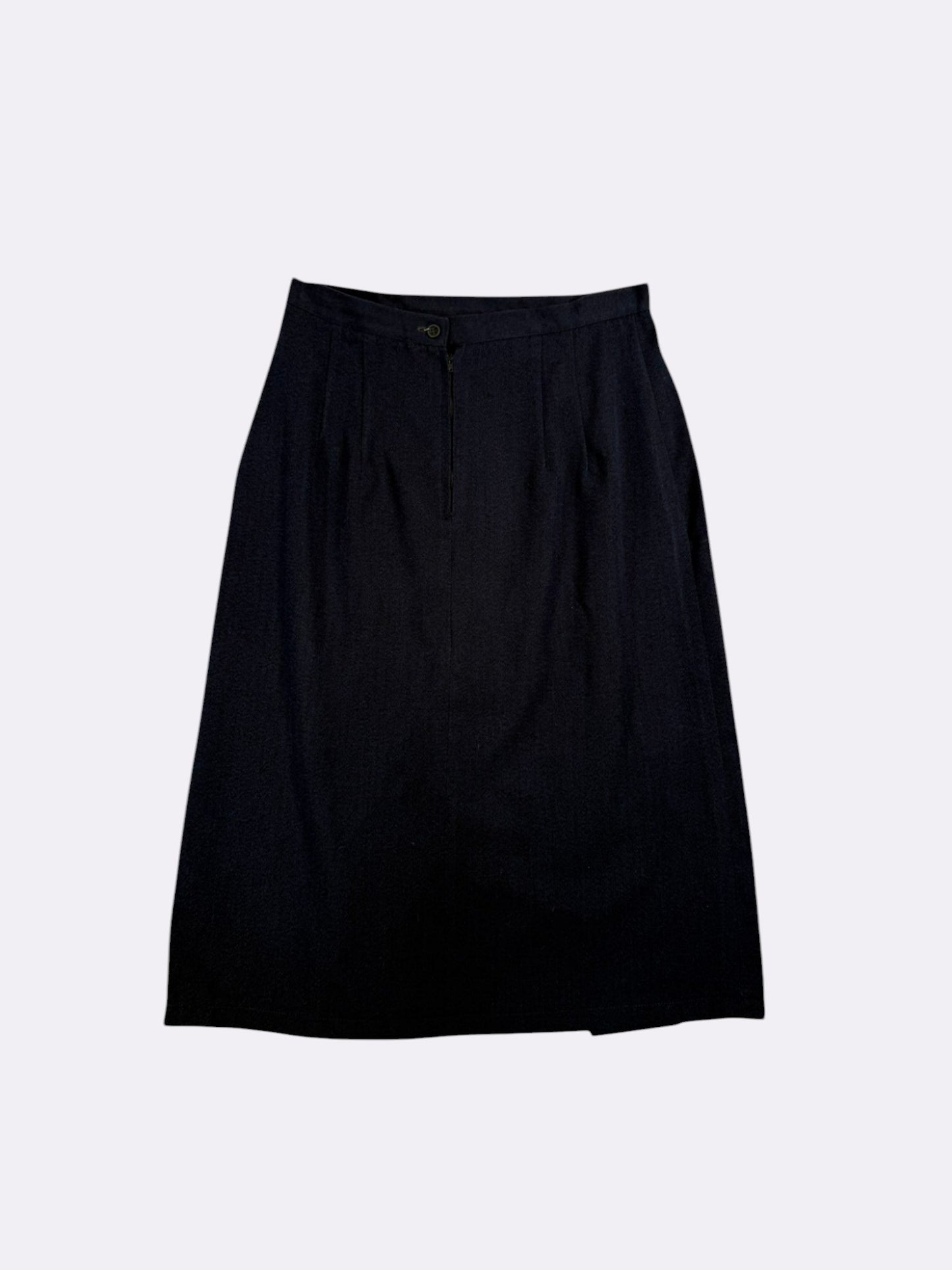 VINTAGE Skirt Navy - L