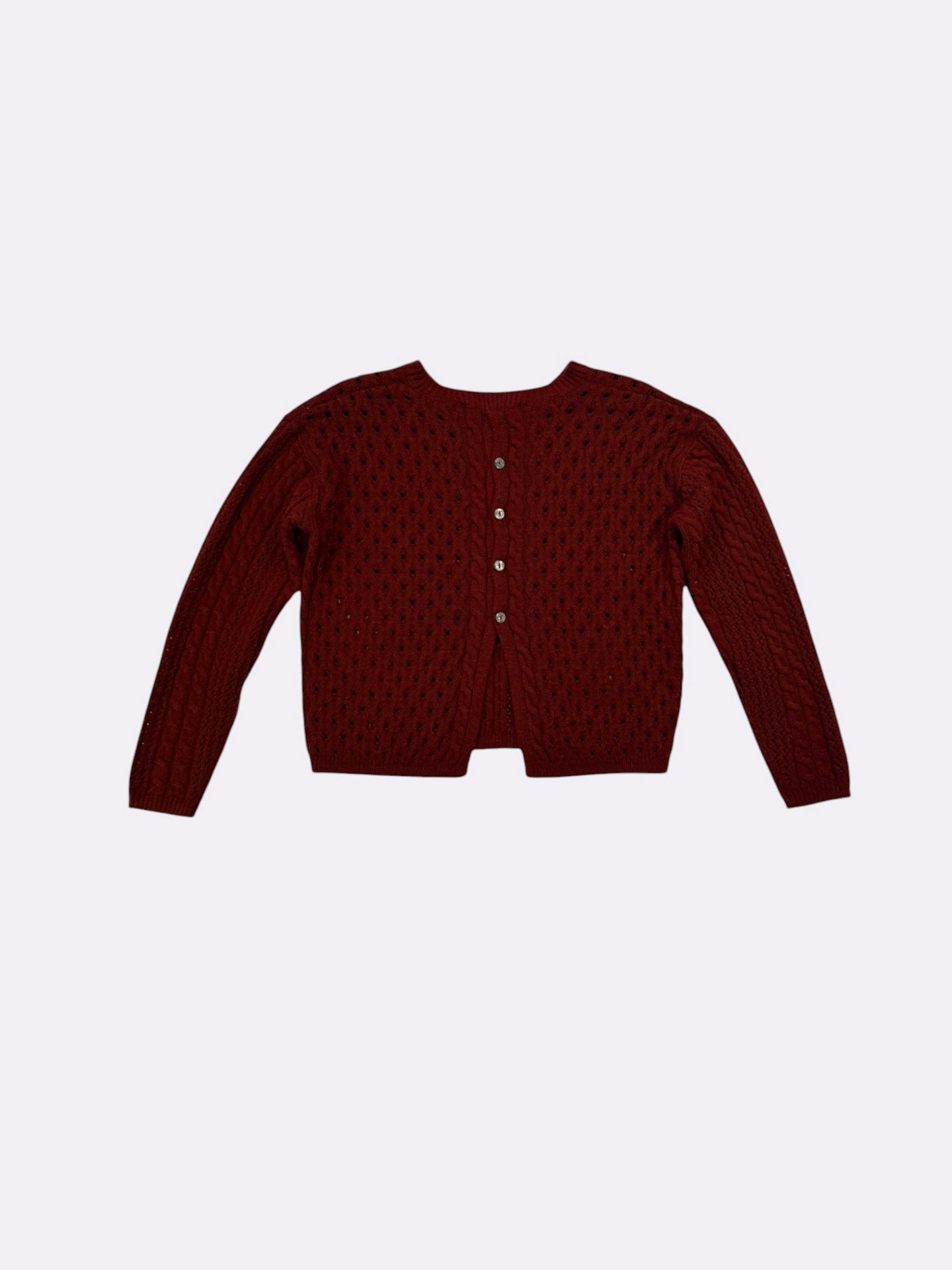 M&S Jumper Burgundy - S