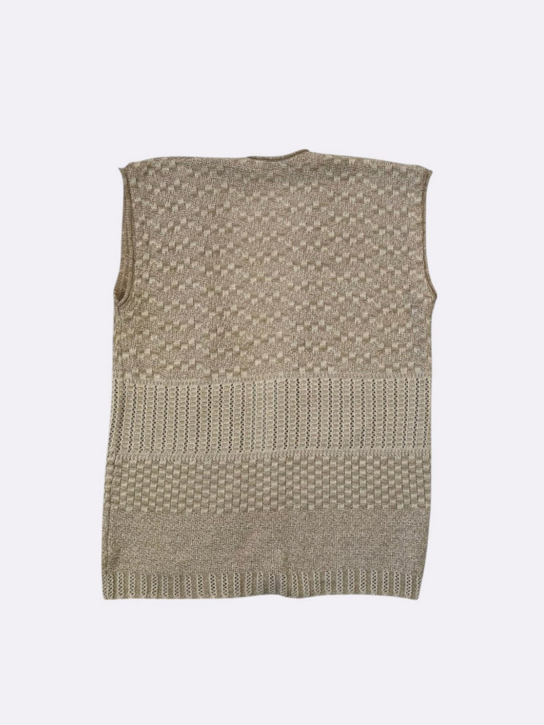 VINTAGE Vest Beige - M