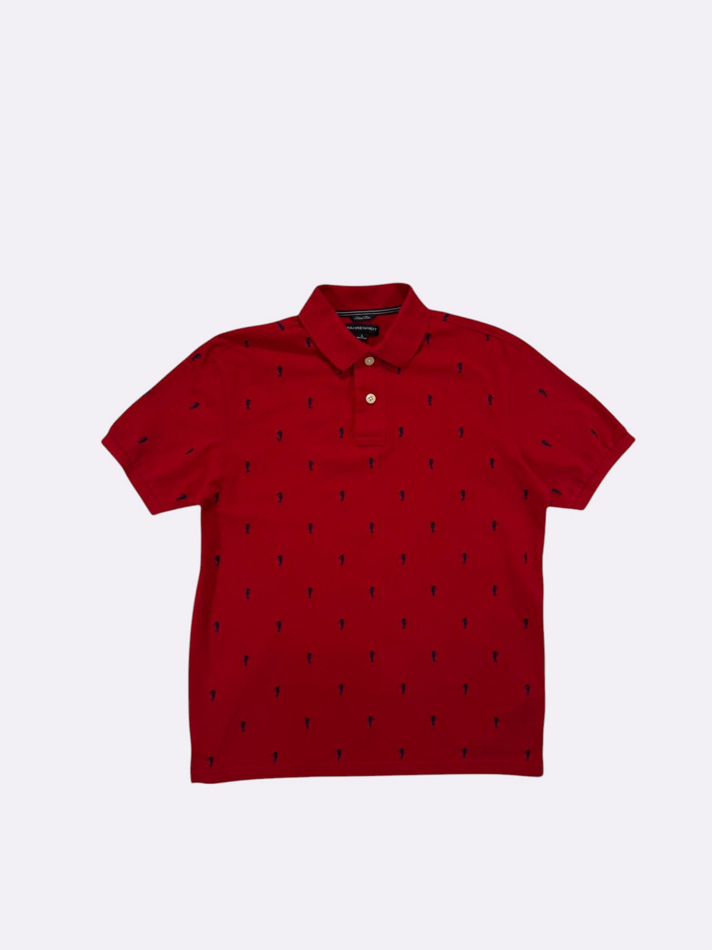 FAHRENHEIT Polo Red - L
